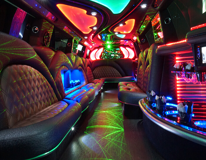 limo bus for a bridal party
